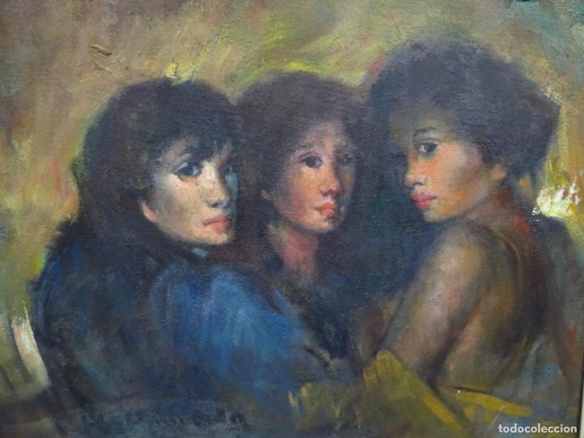 Arte: &Oacute;LEO SOBRE TABLEX DE LLU&Iacute;S VAYREDA. 1978. - Foto 2