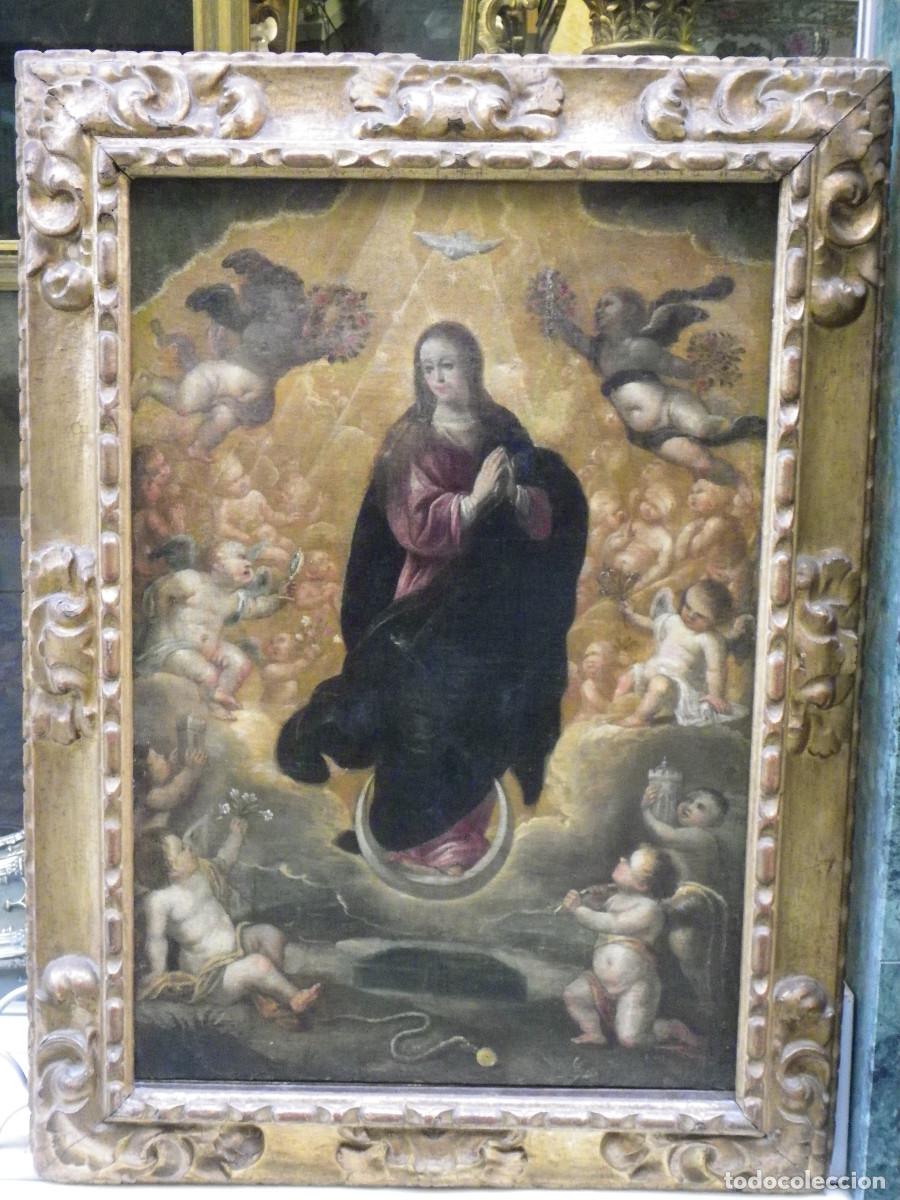 Arte: Inmaculada Concepci&oacute;n s-XVII, c&iacute;rculo de Zurbar&aacute;n - Foto 3