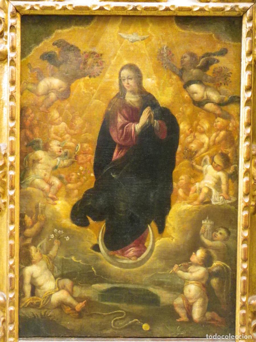 Arte: Inmaculada Concepci&oacute;n s-XVII, c&iacute;rculo de Zurbar&aacute;n - Foto 5
