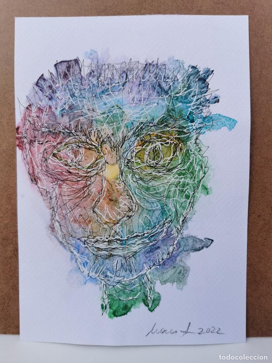 Arte: Rostro extra&ntilde;o personaje outsider art brut - Foto 2