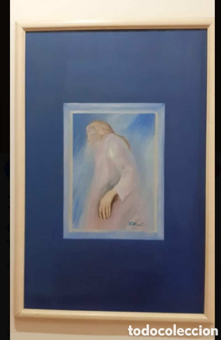 Arte: &Oacute;leo sobre madera 85x57 t&iacute;tulo Mano de Mujer - Foto 1