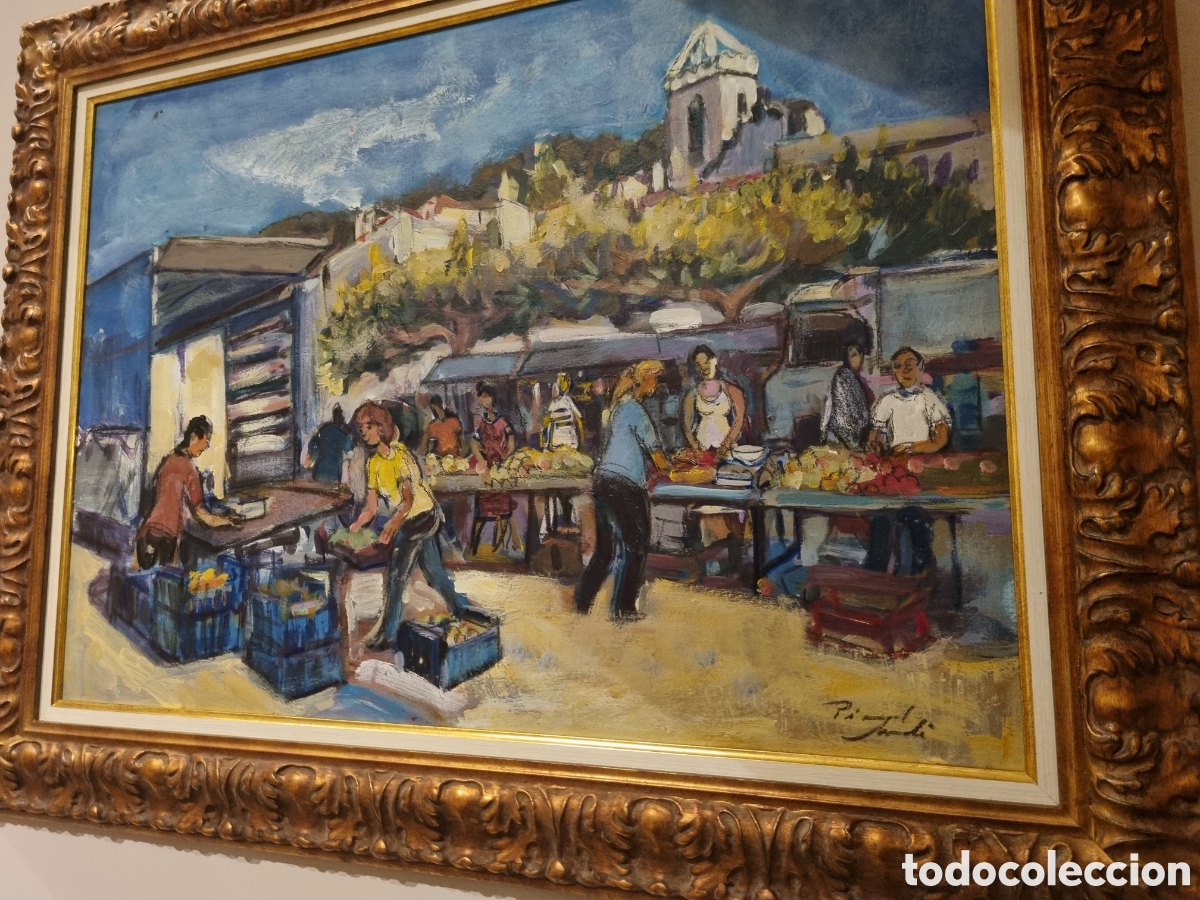 Arte: &Oacute;leo sobre tablero EL MERCADO - Foto 2