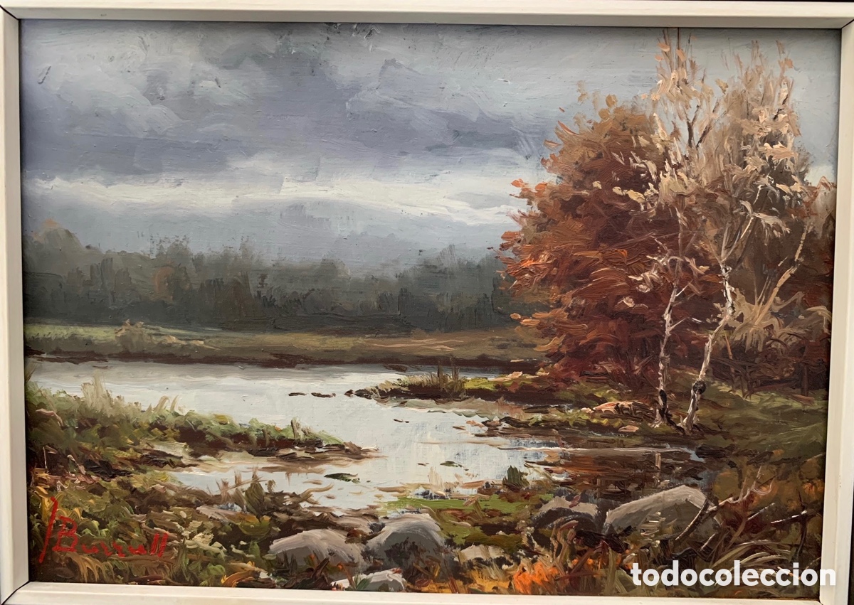 Arte: Joan Burrull, (Sabadell) oleo sobre tablex. - Foto 2