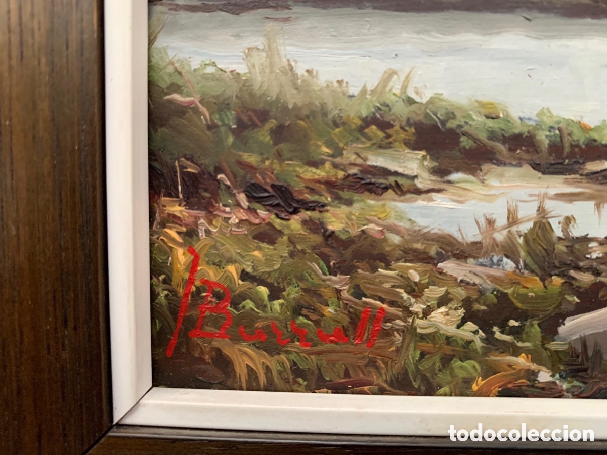 Arte: Joan Burrull, (Sabadell) oleo sobre tablex. - Foto 3