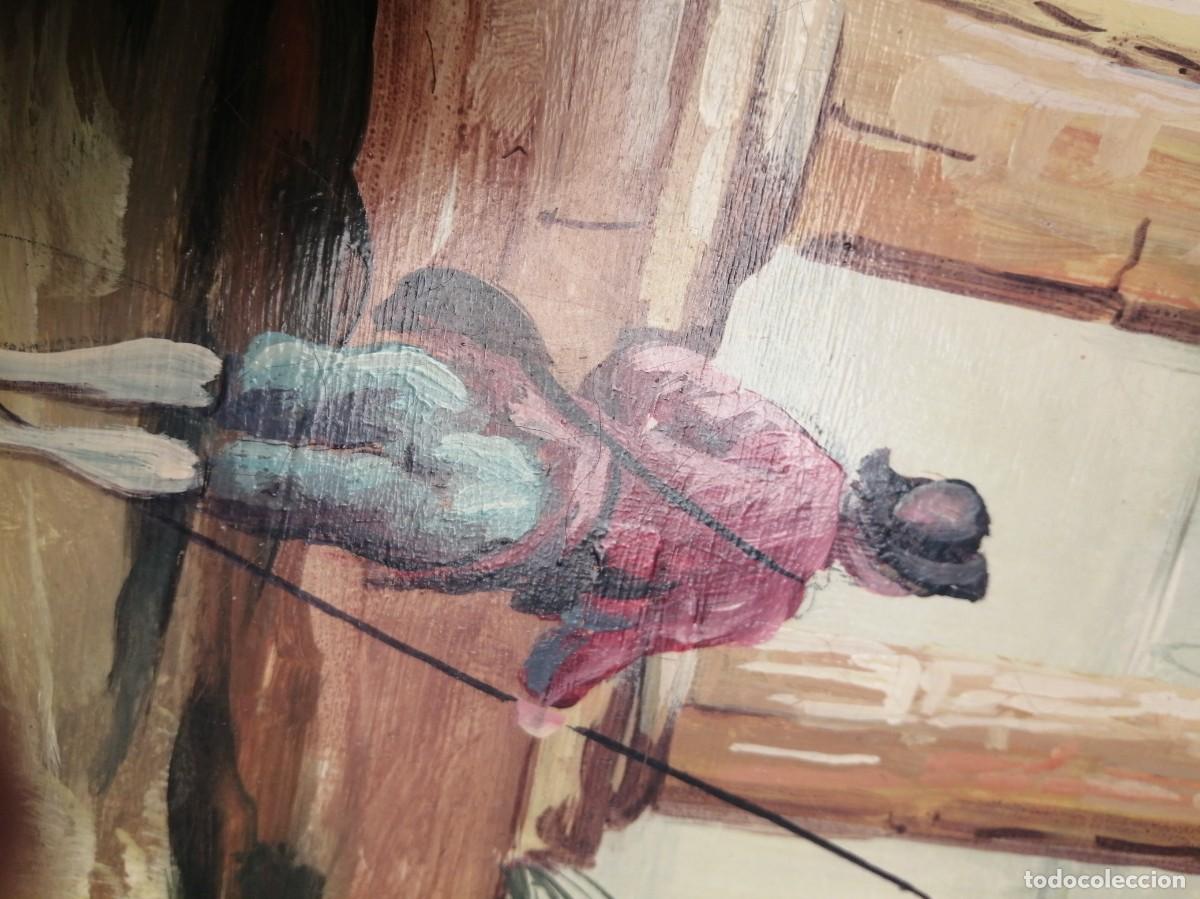 Arte: Marco de madera con pintura al &oacute;leo Murillo Vidal - Foto 6