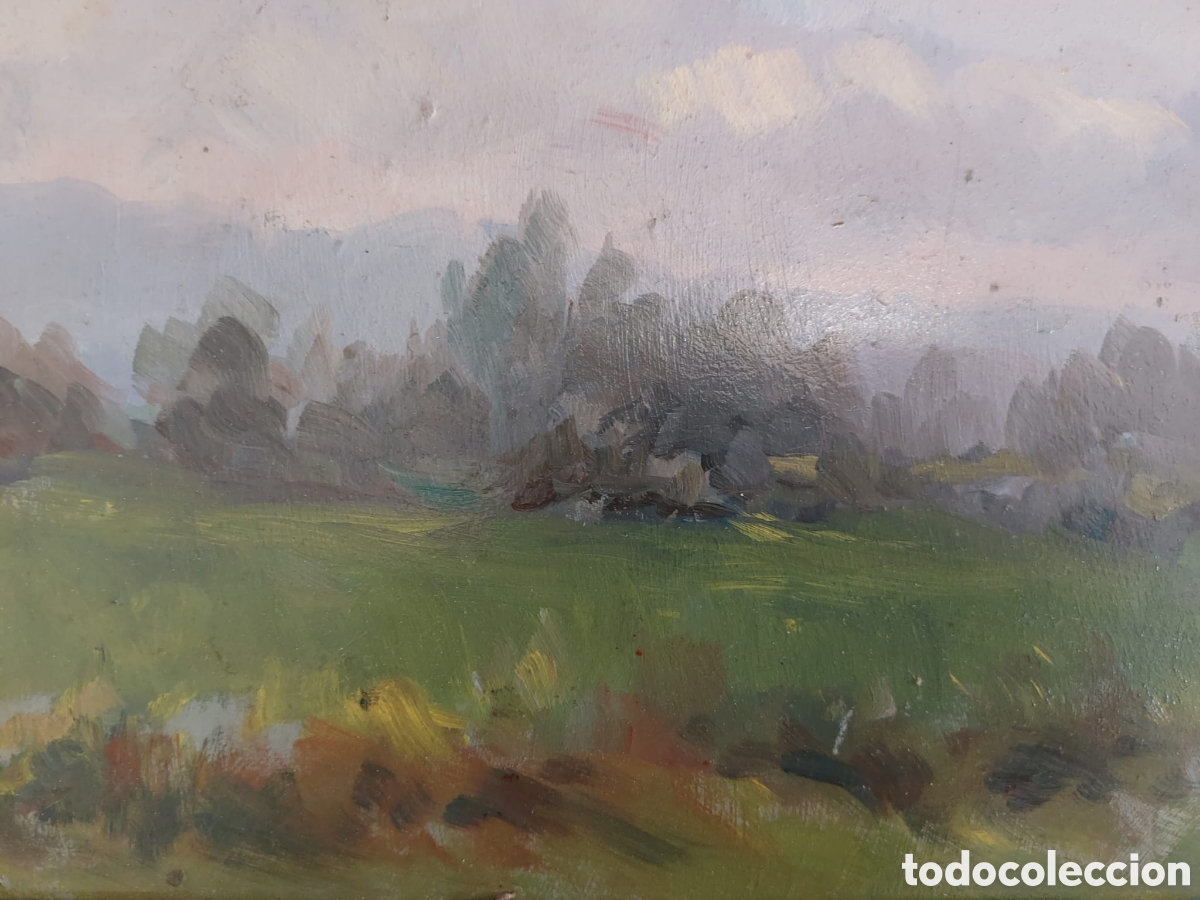 VALLSQUER. Oleo madera 1977. 26X36