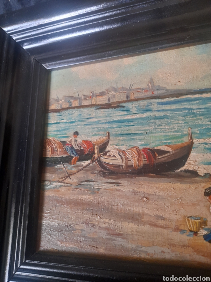 Arte: Antiguo oleo sobre tabla - Foto 6