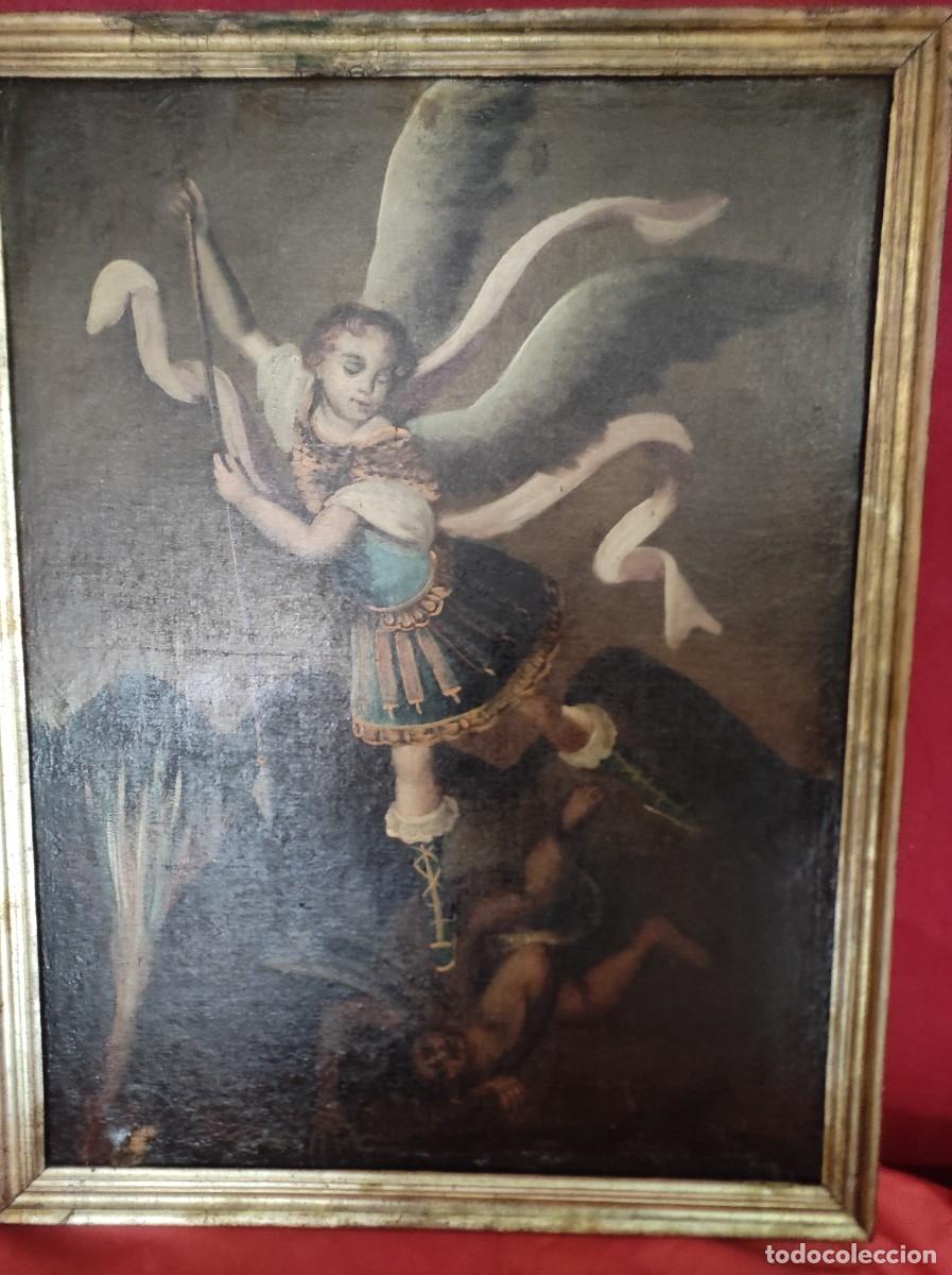 Arte: Cuadro antiguo San Jorge - Foto 2