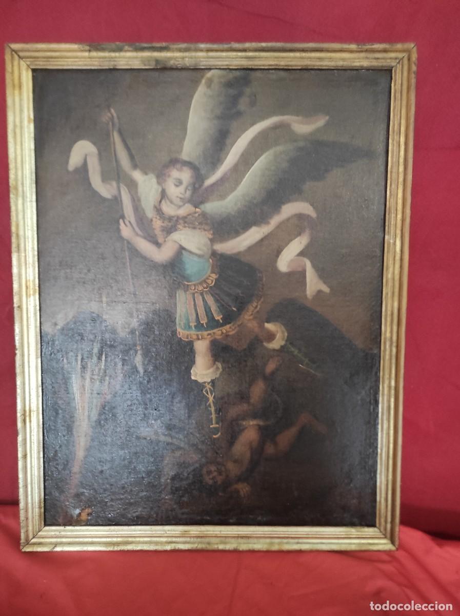 Arte: Cuadro antiguo San Jorge - Foto 4