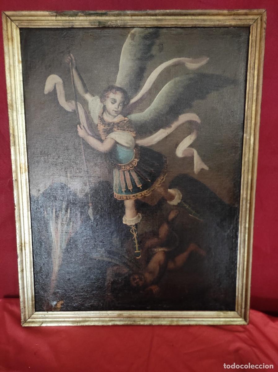 Arte: Cuadro antiguo San Jorge - Foto 5