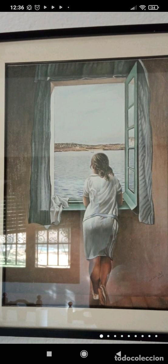 Art: Cuadro de chica en la ventana de Dal&iacute;