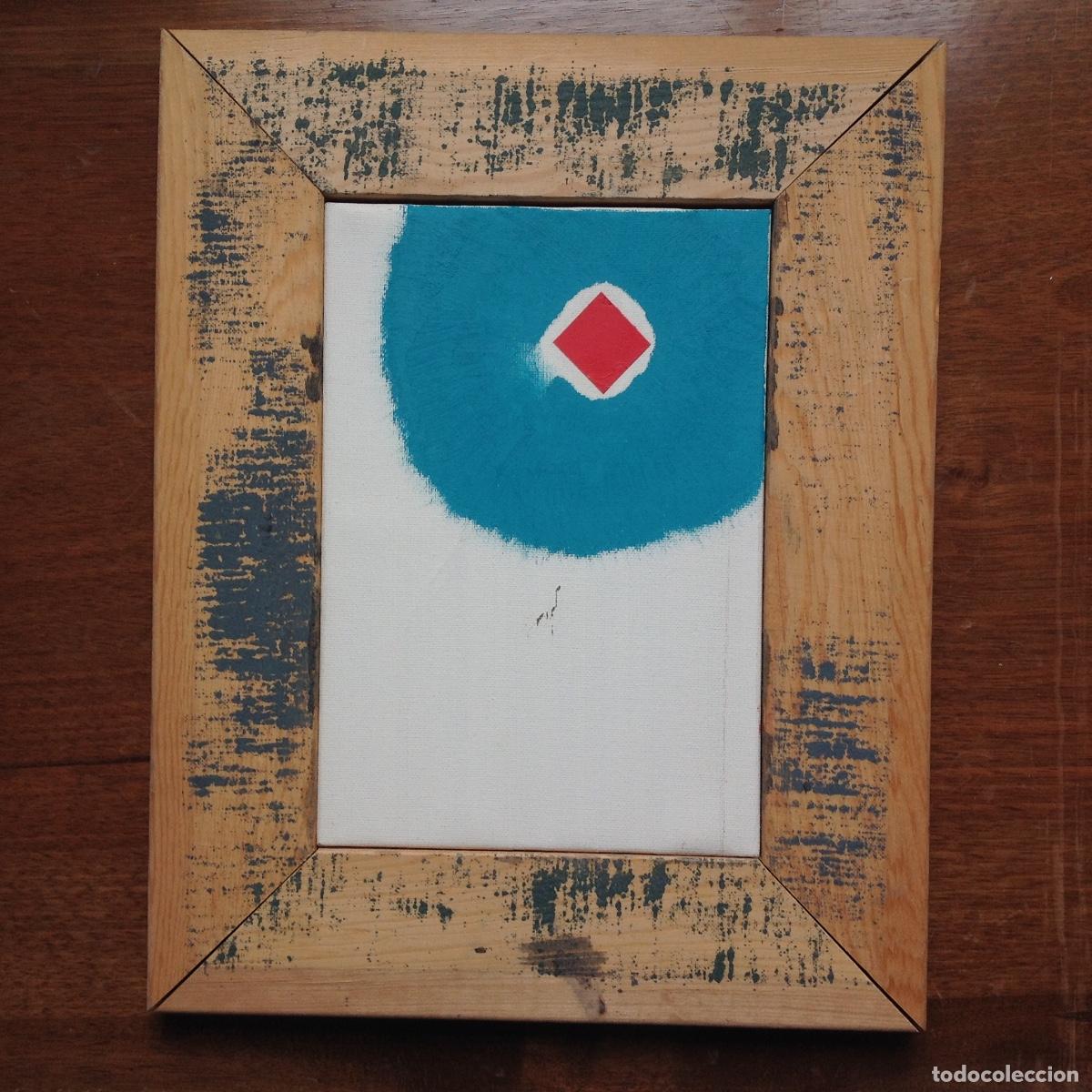 Arte: Pintura abstracta con raro marco - Foto 1