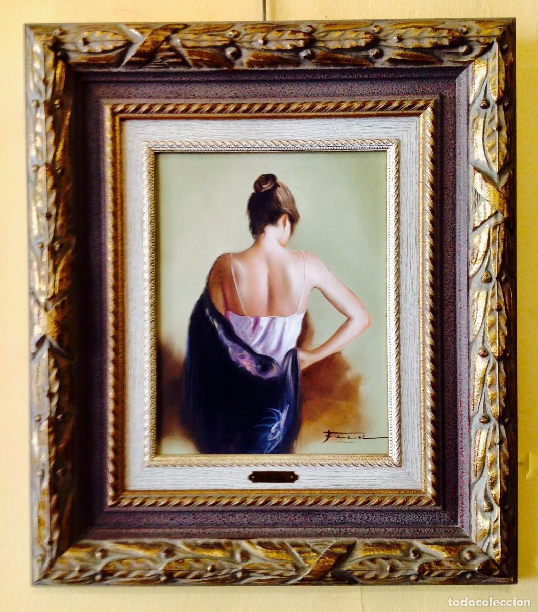 Arte: Cuadro &Oacute;leo Del Pintor Fillol - Foto 2