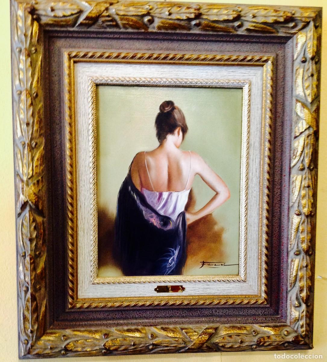 Arte: Cuadro &Oacute;leo Del Pintor Fillol - Foto 3