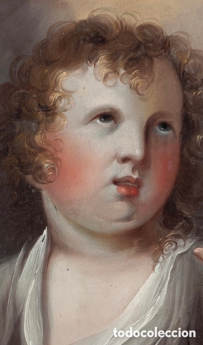 Arte: Retrato infantil. &Oacute;leo sobre tabla. S.XVIII