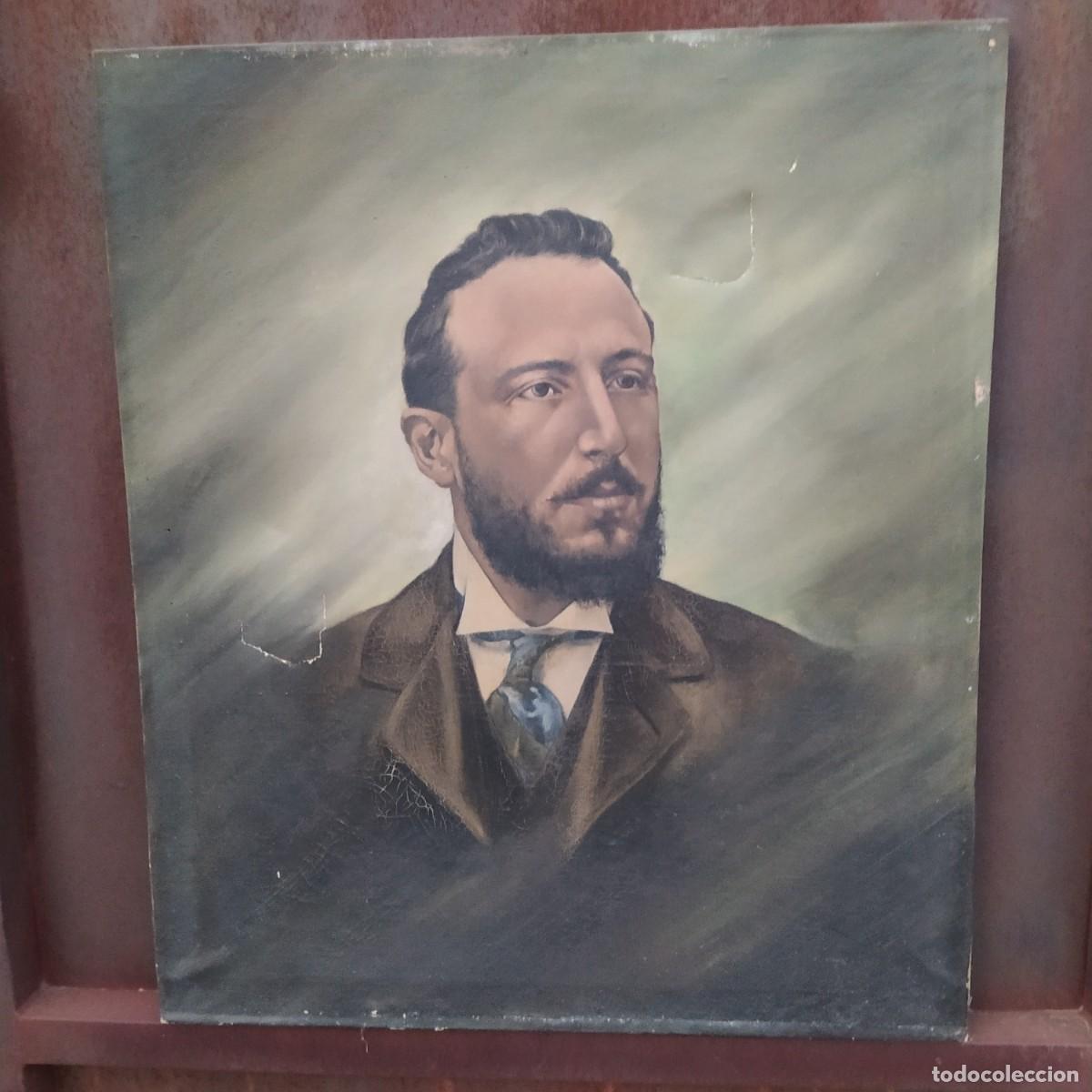 Arte: Antiguo retrato, oleo