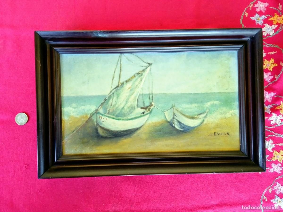 Arte: Marco con &oacute;leo sobre lienzo - Foto 1