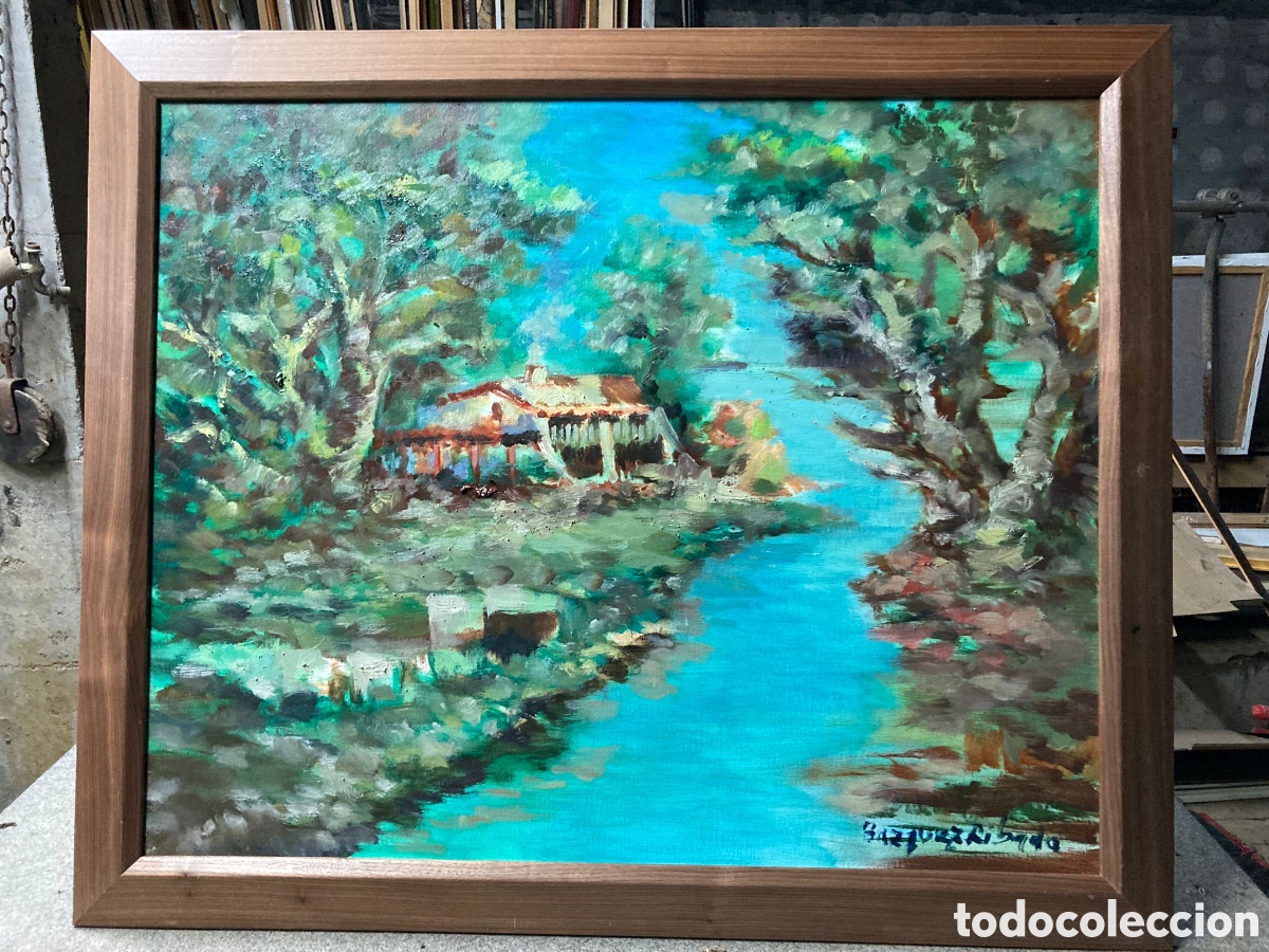 Arte: &Oacute;leo sobre lienzo V&aacute;zquez Ribada - Foto 1