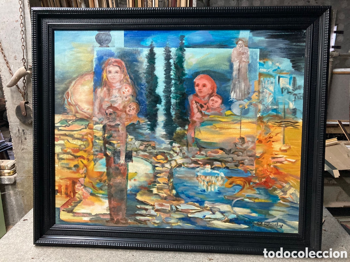 Arte: &Oacute;leo sobre lienzo V&aacute;zquez Ribada - Foto 1