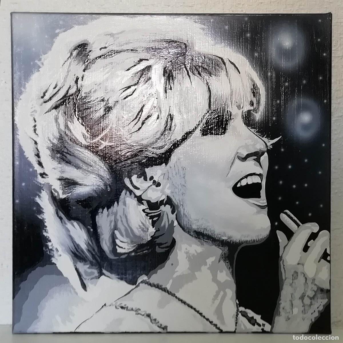 Arte: Retrato de Silvie Bartan, 50 x 50 cm, en acr&iacute;lico, original, firmado y datado