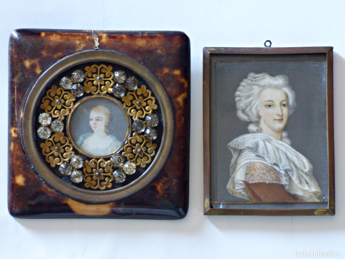 Arte: RETRATOS MINIATURA SOBRE MARFIL. ESCUELA ESPA&Ntilde;OLA DE FINALES XVIII PRINCIPIOS XIX