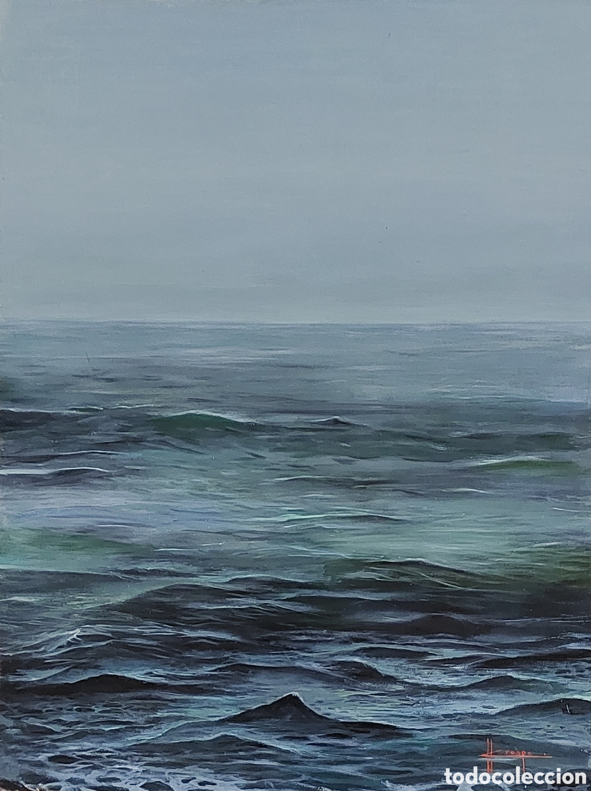 Arte: Cuadro realista. &Oacute;leo sobre tabla. 61 x 46 cms. - Foto 1