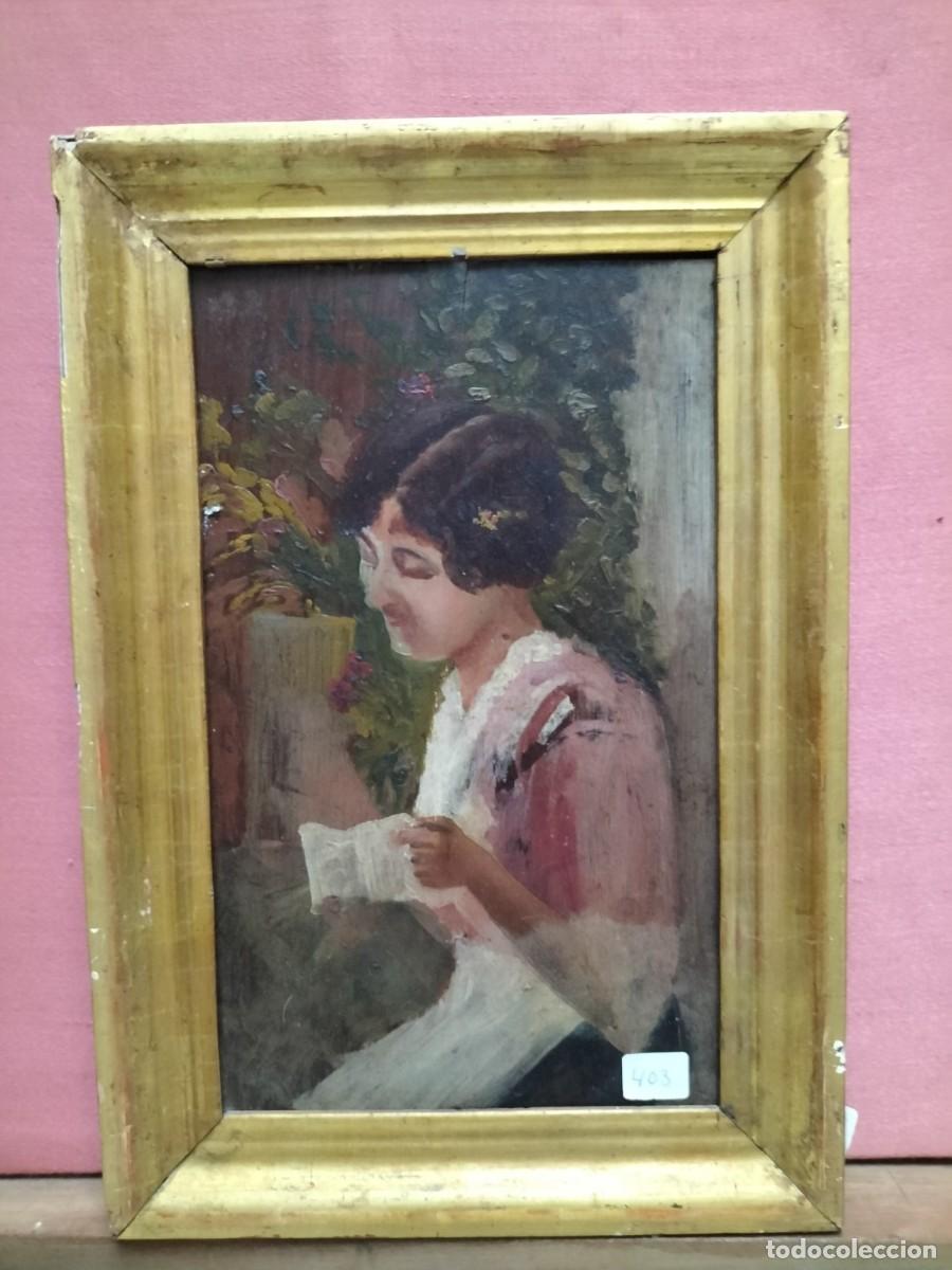 Arte: Joven leyendo un libro - Foto 1