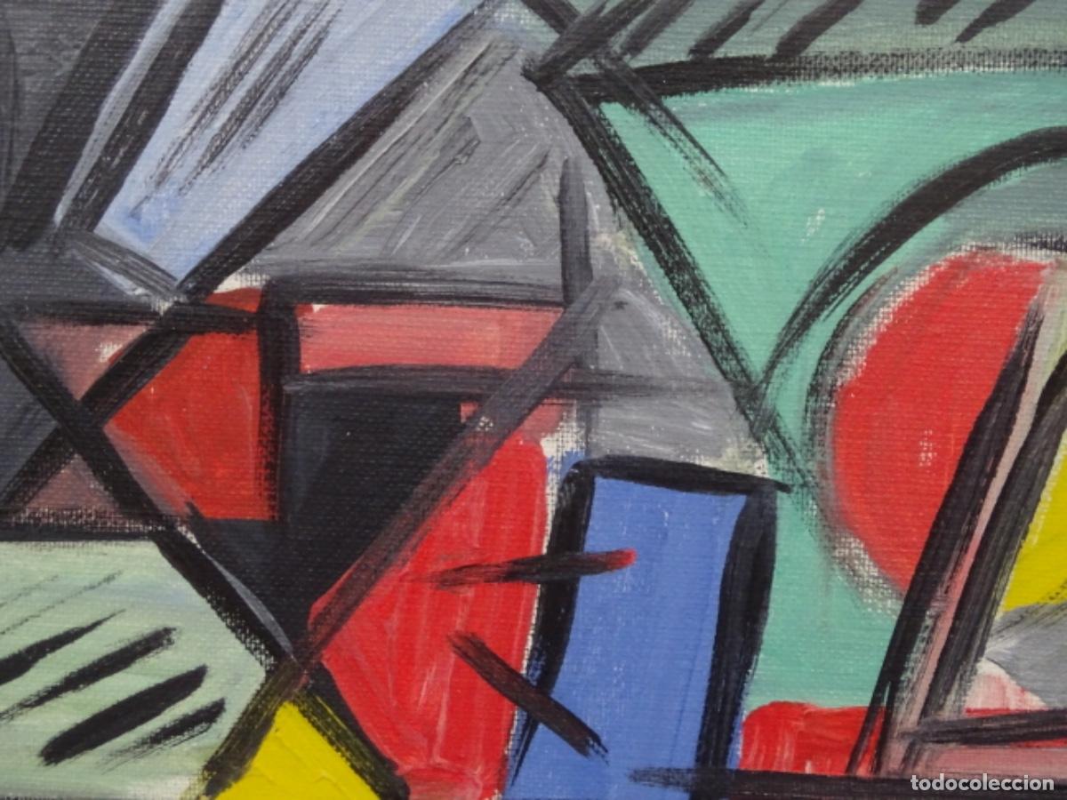 Arte: T&Eacute;CNICA MIXTA OLEO ABSTRACTO ANONIMO. - Foto 6
