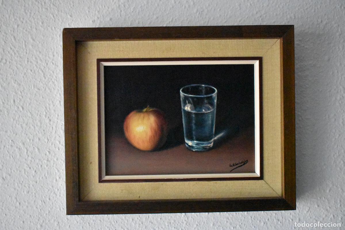 Arte: Bodegon al oleo del pintor G. Albadalejo - Foto 1