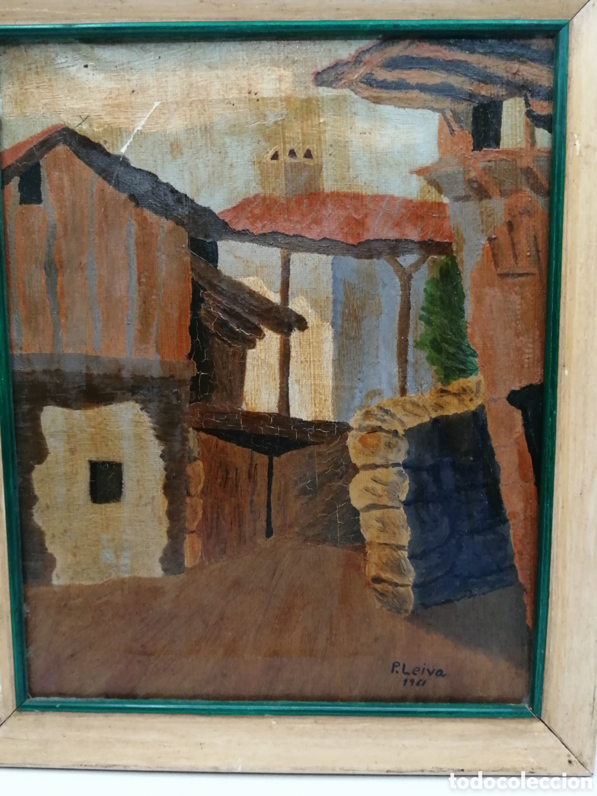 Arte: P. Leiva, 1961s. &Oacute;leo sobre lienzo - Foto 3