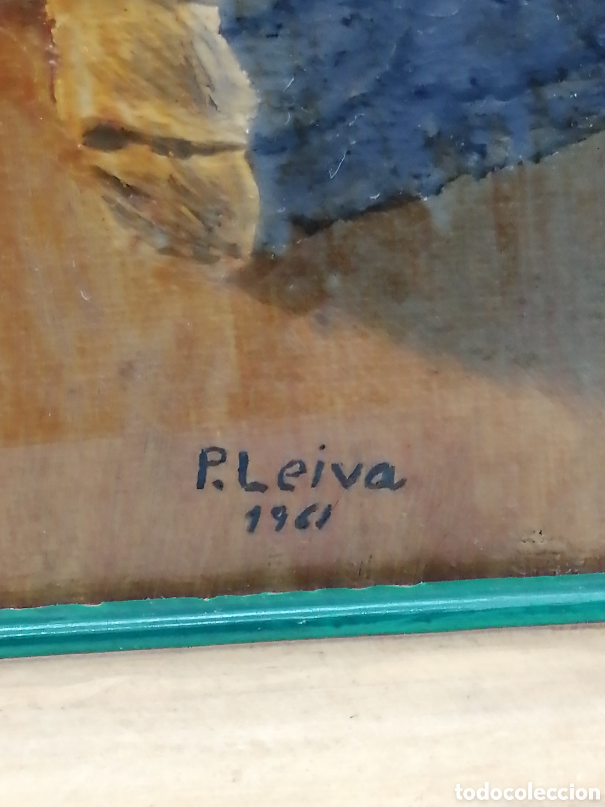 Arte: P. Leiva, 1961s. &Oacute;leo sobre lienzo - Foto 4