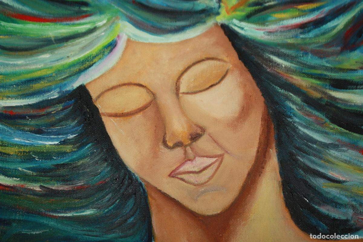 Arte: CUADRO SIN FIRMA ROSTRO 70 X53 CM - Foto 2