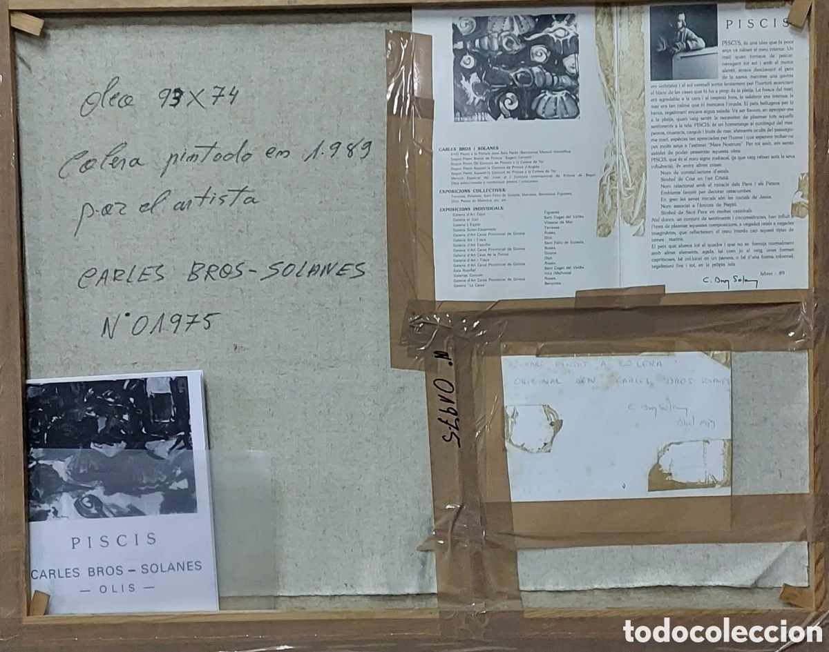 bros. solanes. carles. oleo 93x74. año 1989 sin - Buy Contemporary oil  paintings on todocoleccion