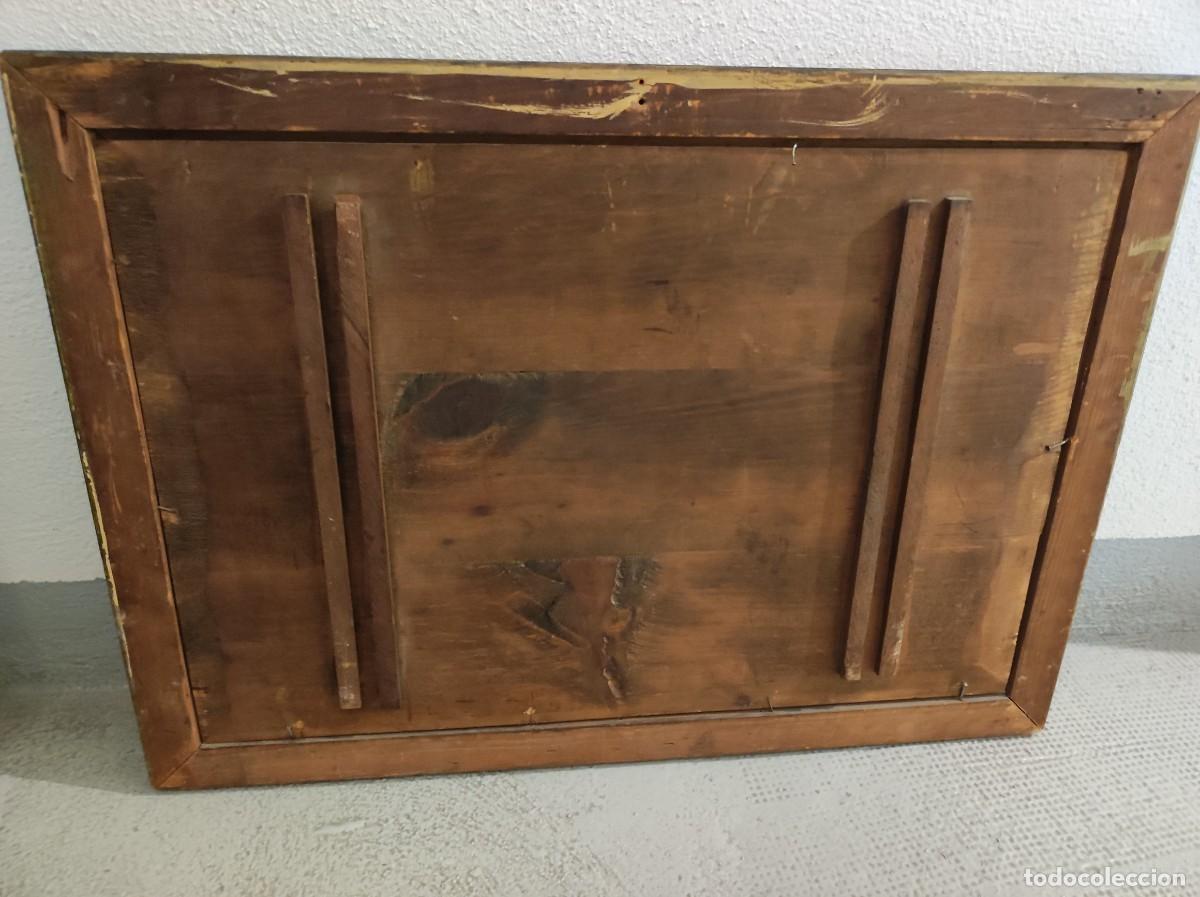 Arte: Antiguo cuadro, &oacute;leo sobre tabla - Foto 2