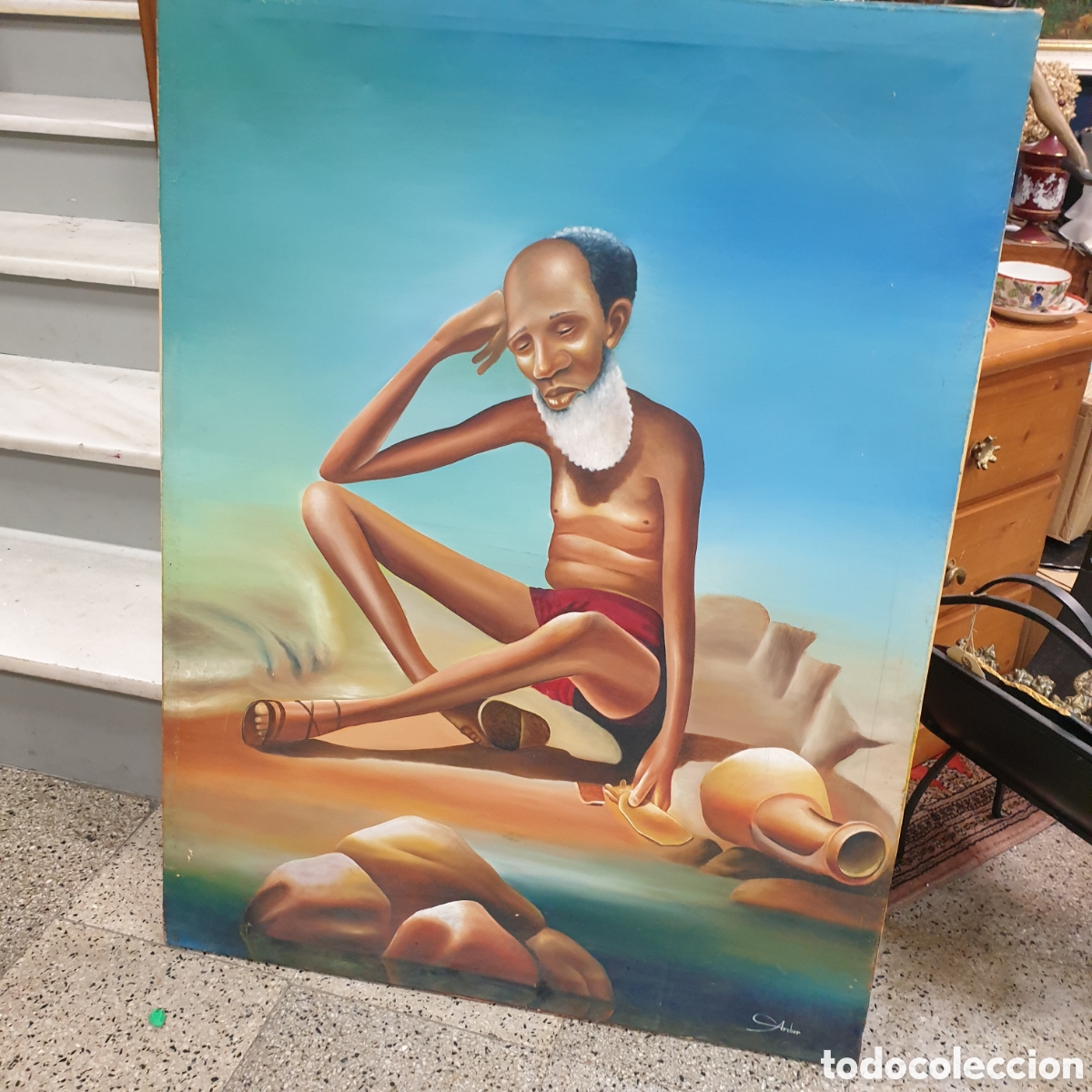 Arte: &Oacute;leo sobre lienzo 102x77 - Foto 1