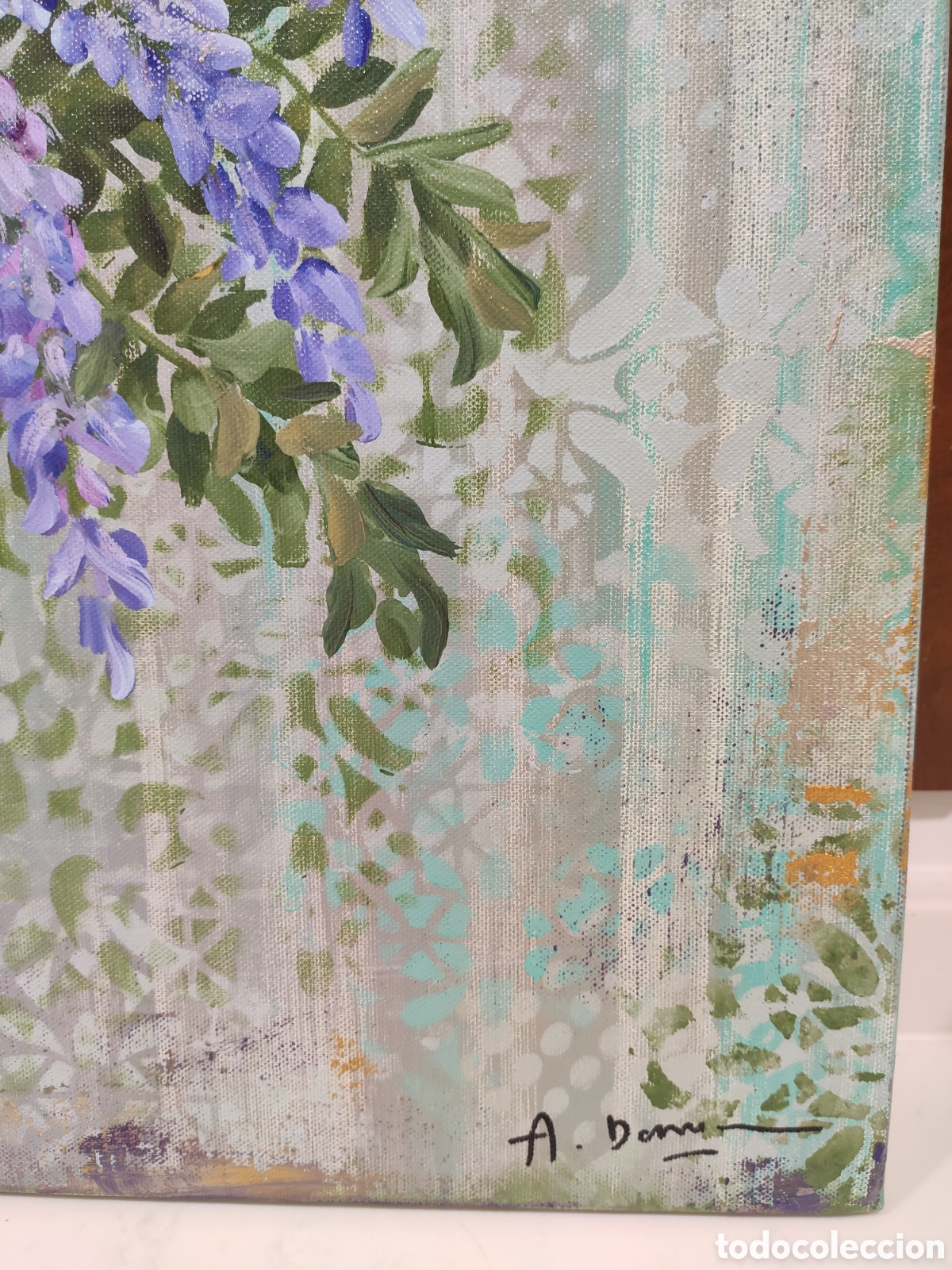 Arte: Ramo de glicinias - Foto 6
