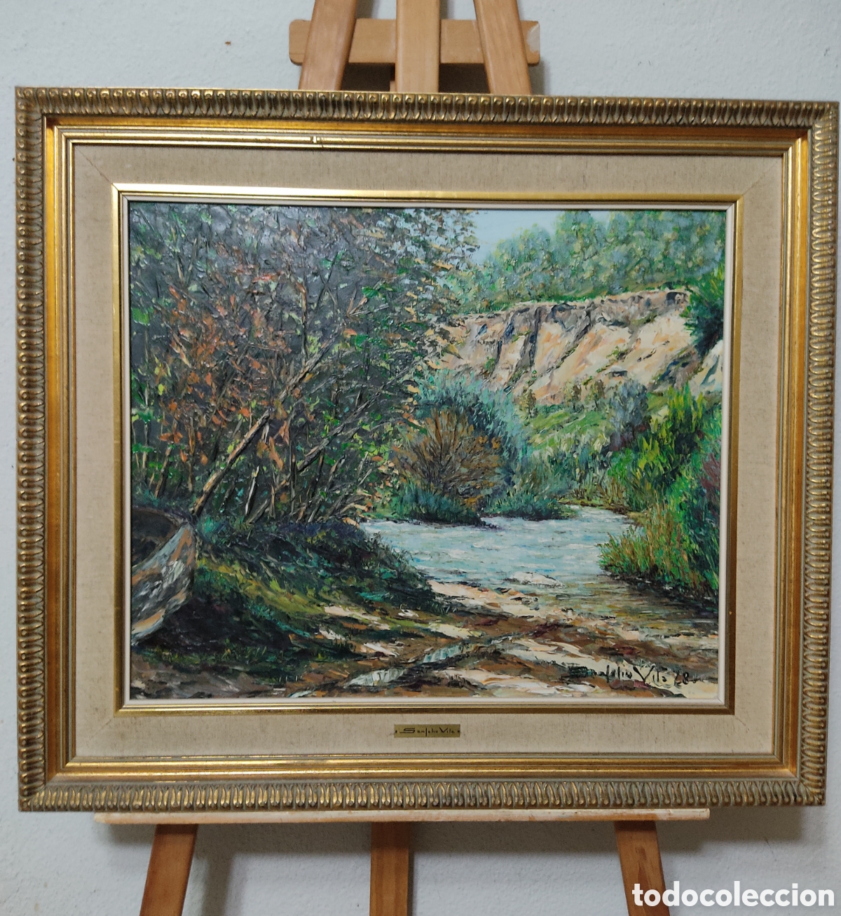Arte: Firmado Sanfeliu Vila ( Oleo de Monistrol de Calders)