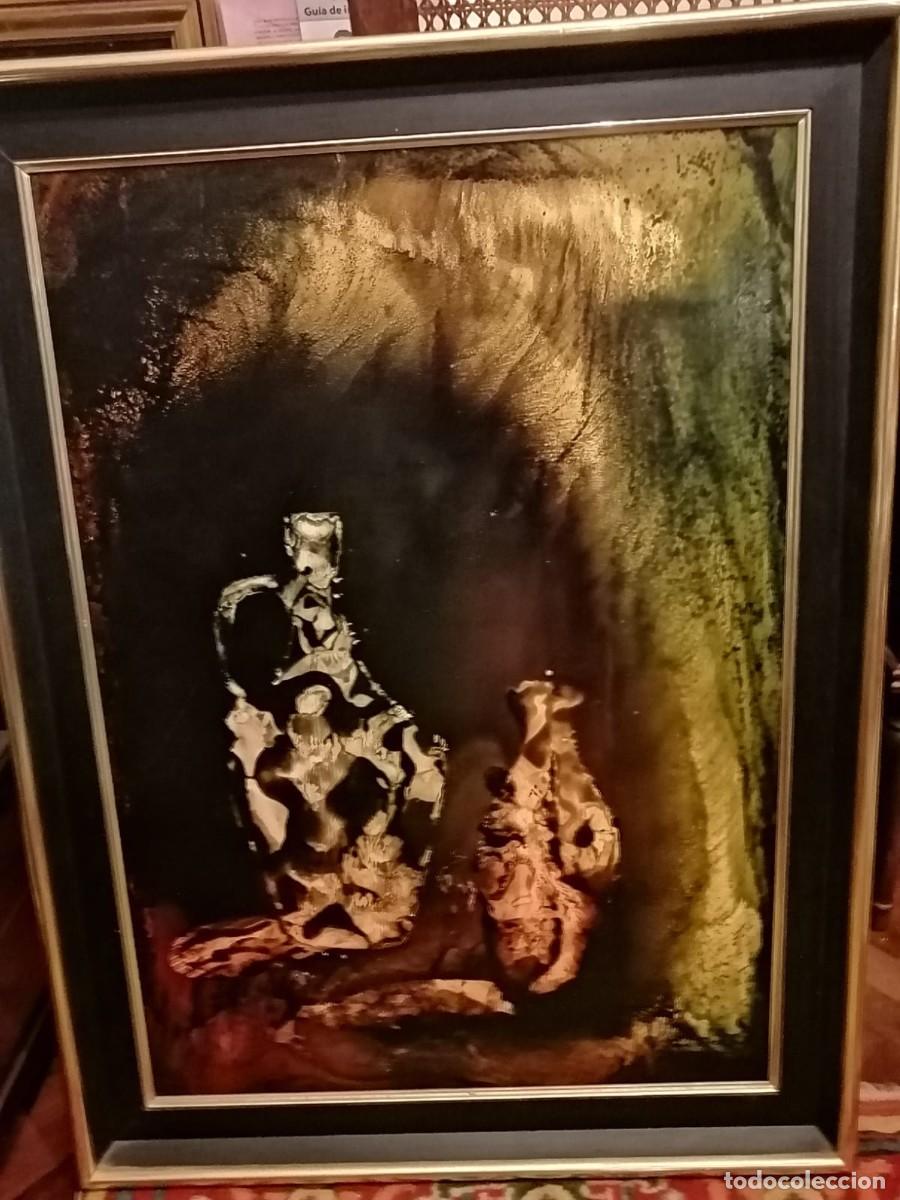 Arte: Jarrones entre sombras. Oleo sobre tablex - Foto 1