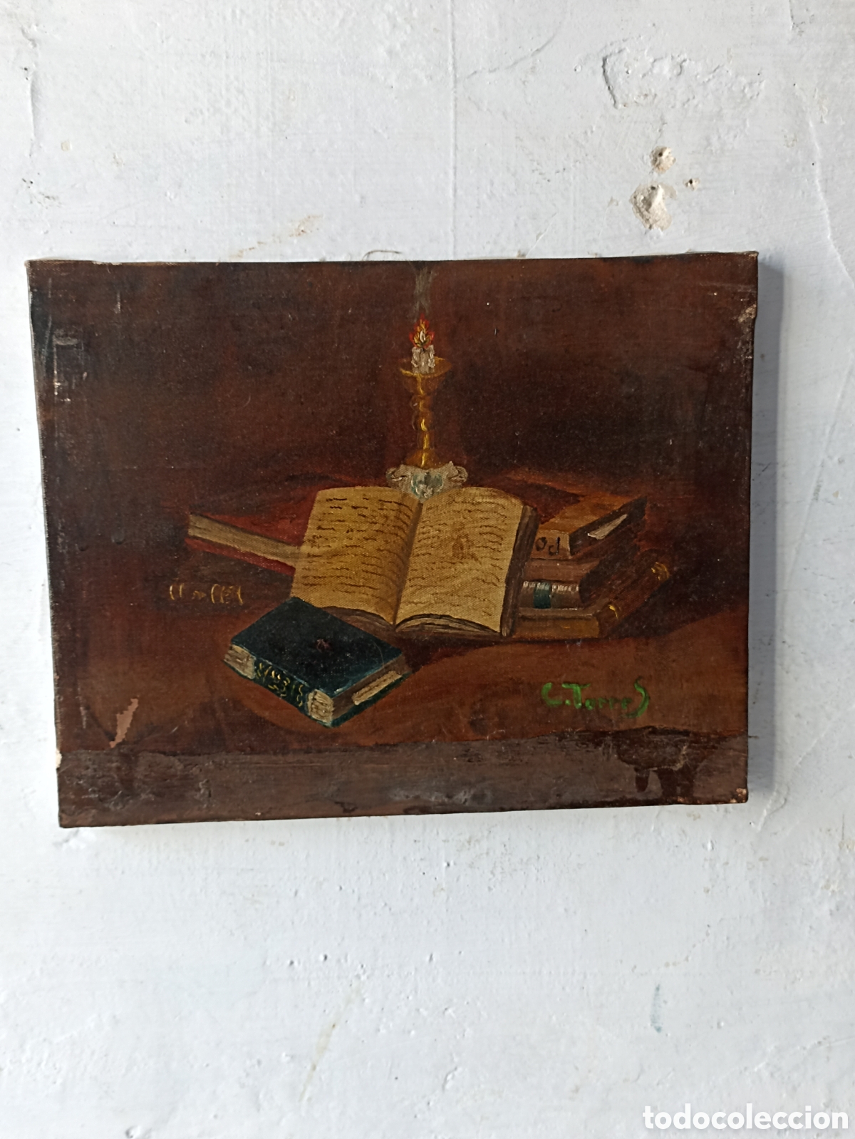 Arte: Pintura oleo firmado c torres