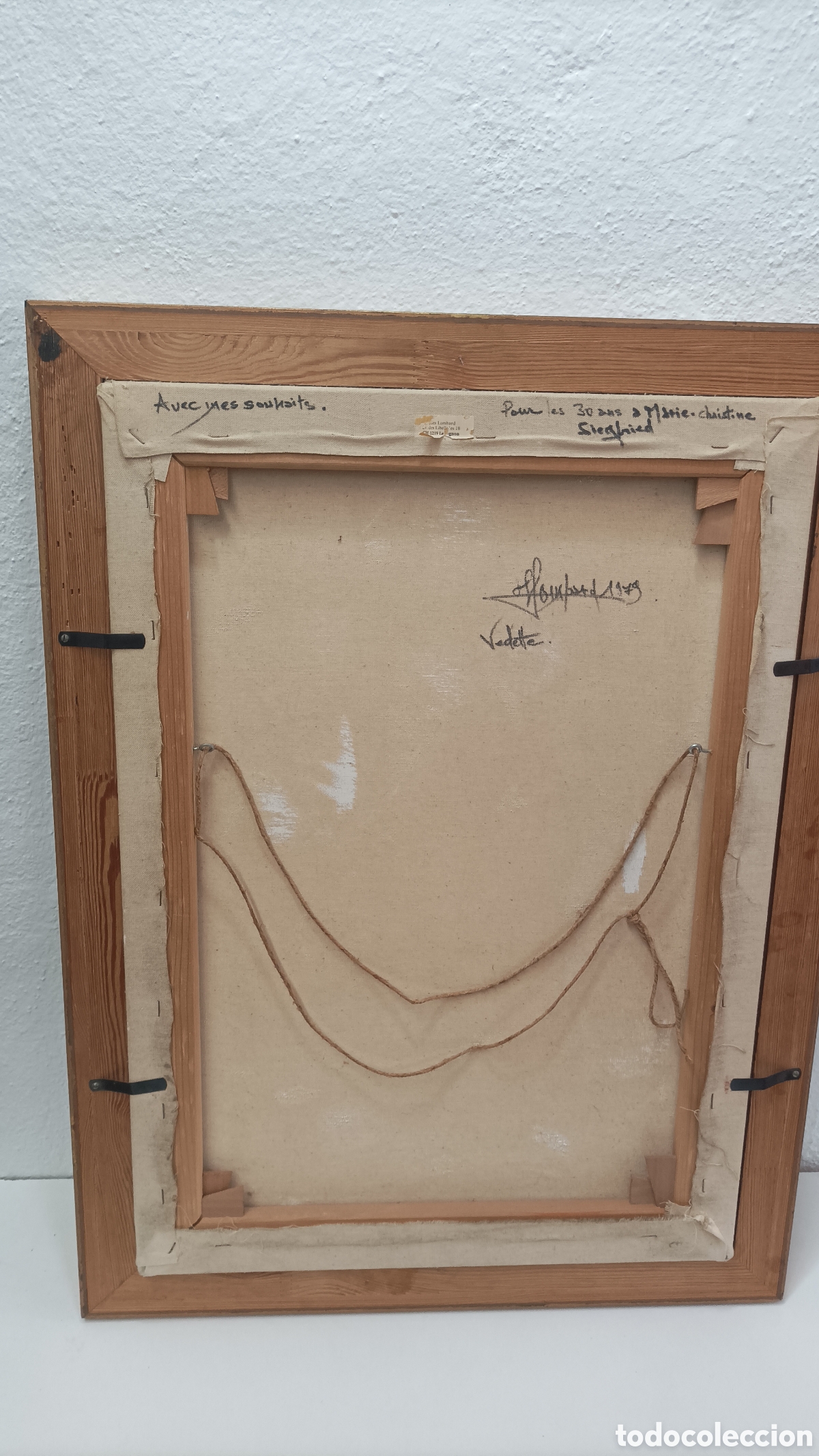 Arte: Cuadro de Mujer lienzo de &Oacute;leo 1979 - Foto 8
