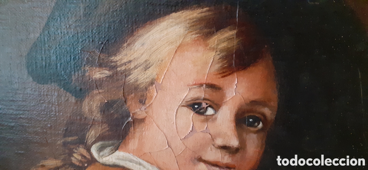 Arte: C9NJUNTO DE 2 OLEOS ANTIGUOS - Foto 7