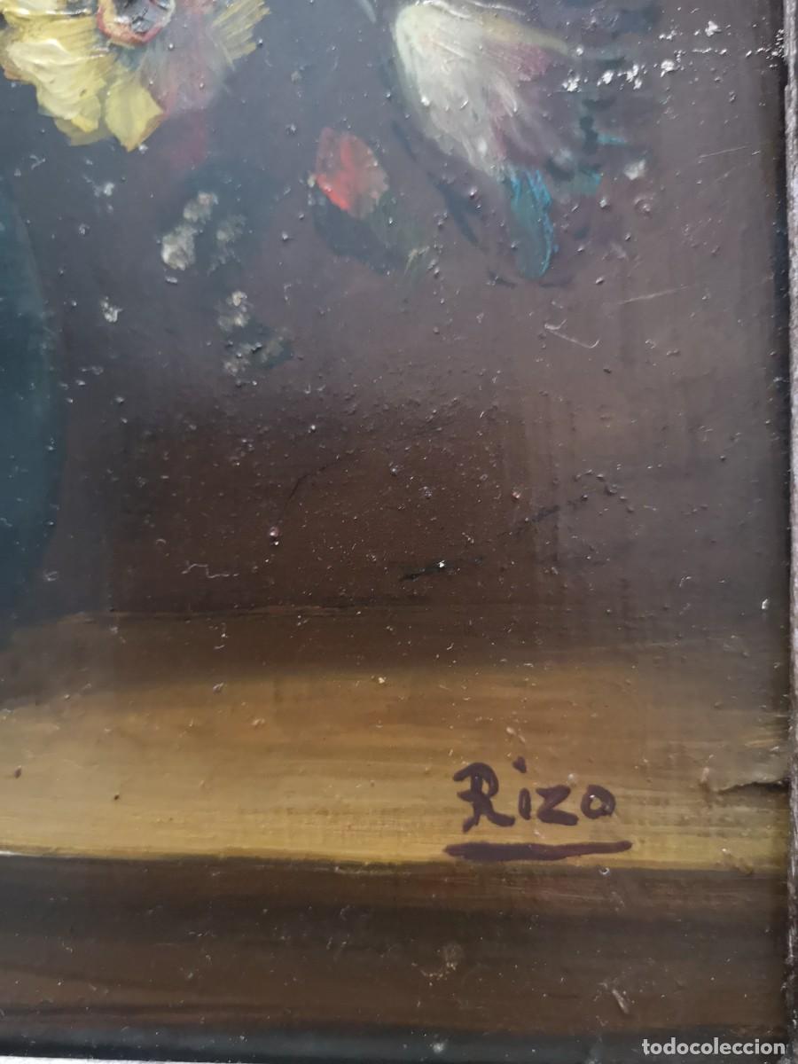 Arte: Oleo sobre tabla, bodegon floral &rdquo;RIZO&rdquo; - Foto 2