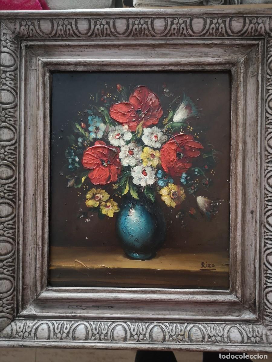 Arte: Oleo sobre tabla, bodegon floral &rdquo;RIZO&rdquo; - Foto 3