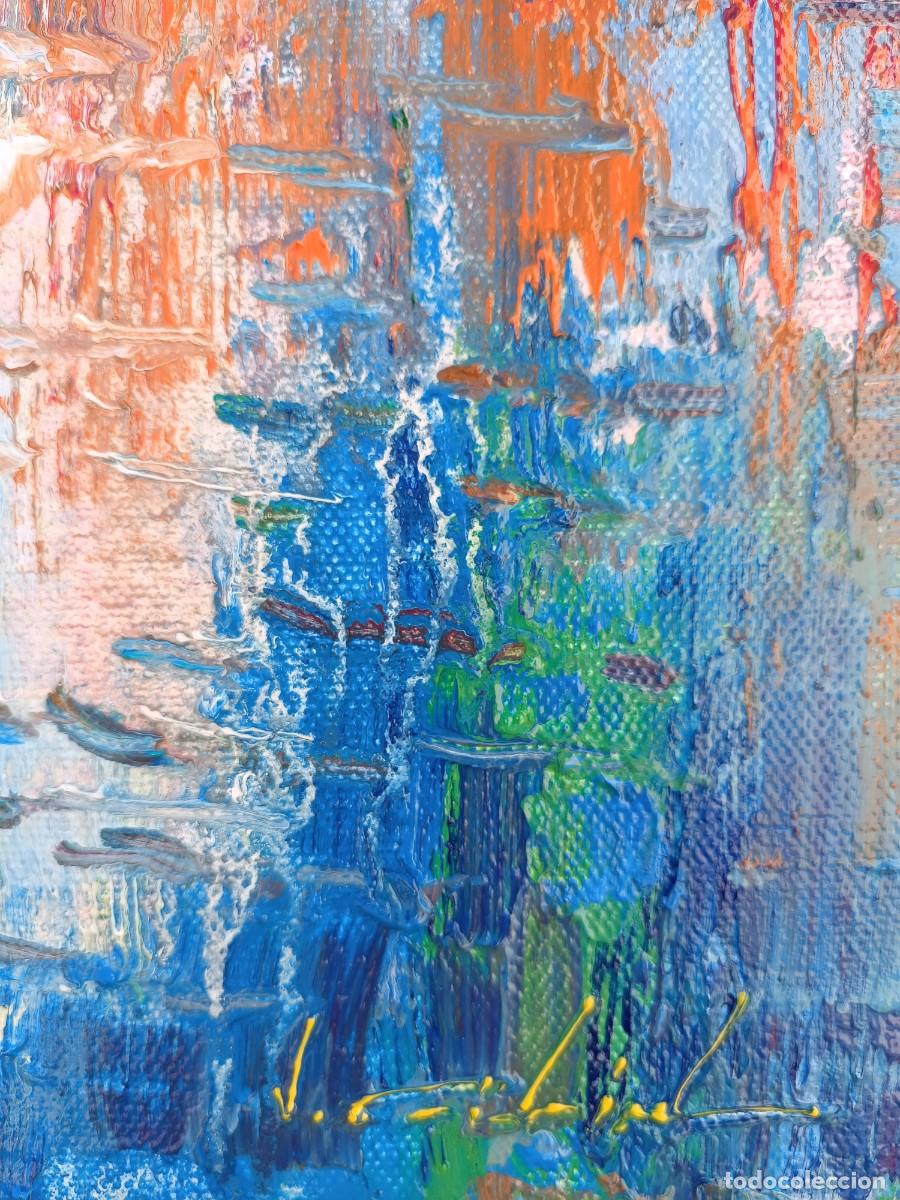 Arte: cuadro al oleo sobre lienzo ,,Venecia,, - Foto 5