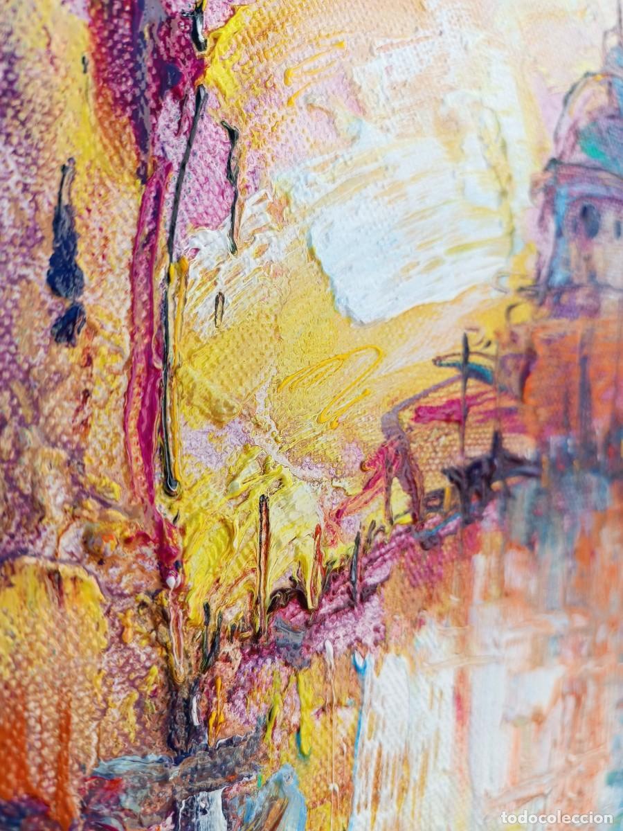 Arte: cuadro al oleo sobre lienzo ,,Venecia,, - Foto 7