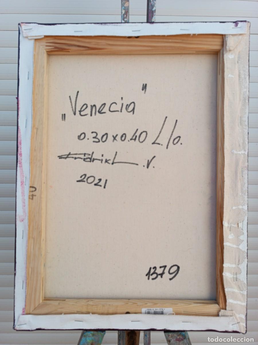 Arte: cuadro al oleo sobre lienzo ,,Venecia,, - Foto 10