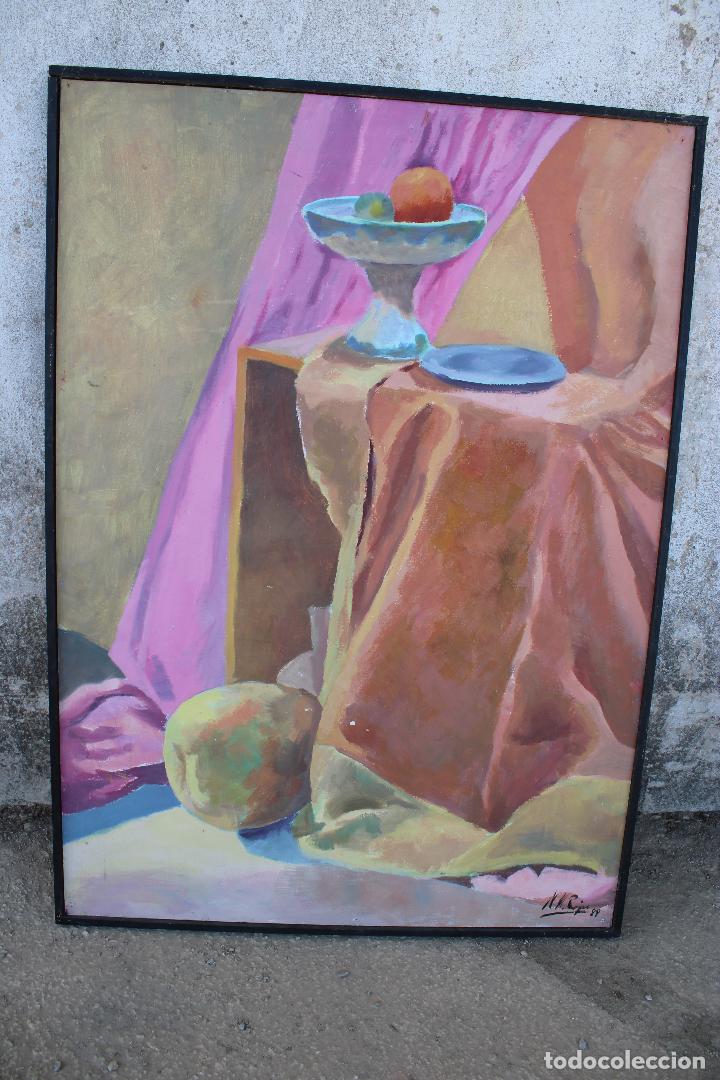 Arte: bodegon original firmado m.m.rojas 89 - Foto 4