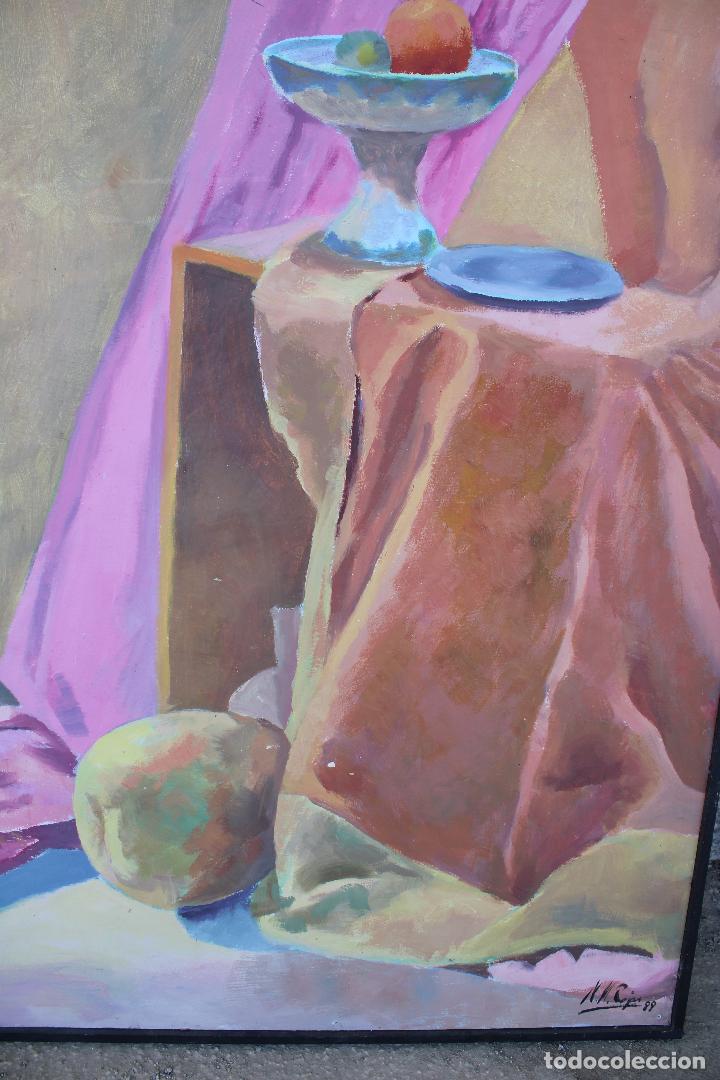 Arte: bodegon original firmado m.m.rojas 89 - Foto 5