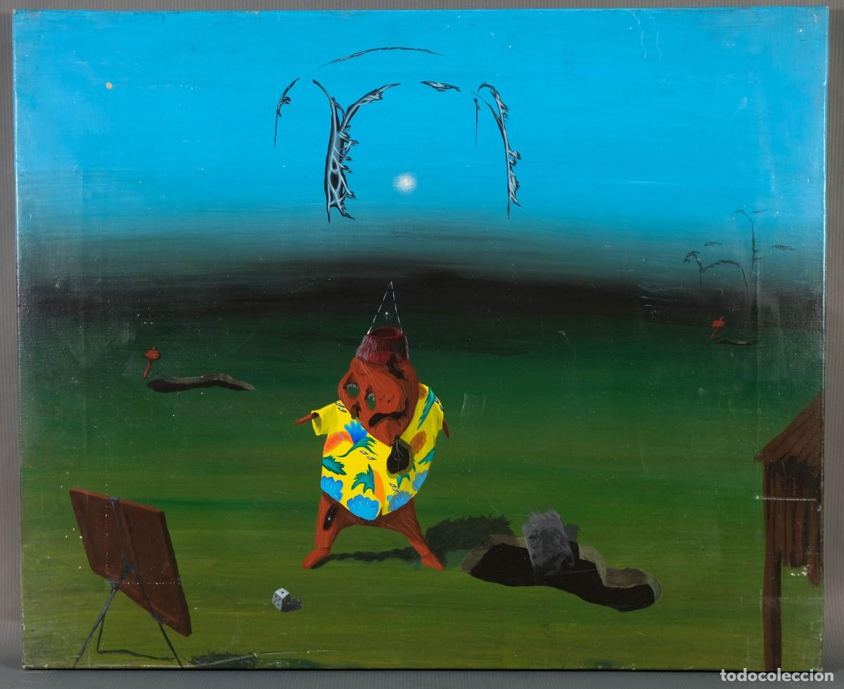 Arte: &Oacute;leo sobre lienzo Composici&oacute;n surrealista - Foto 2