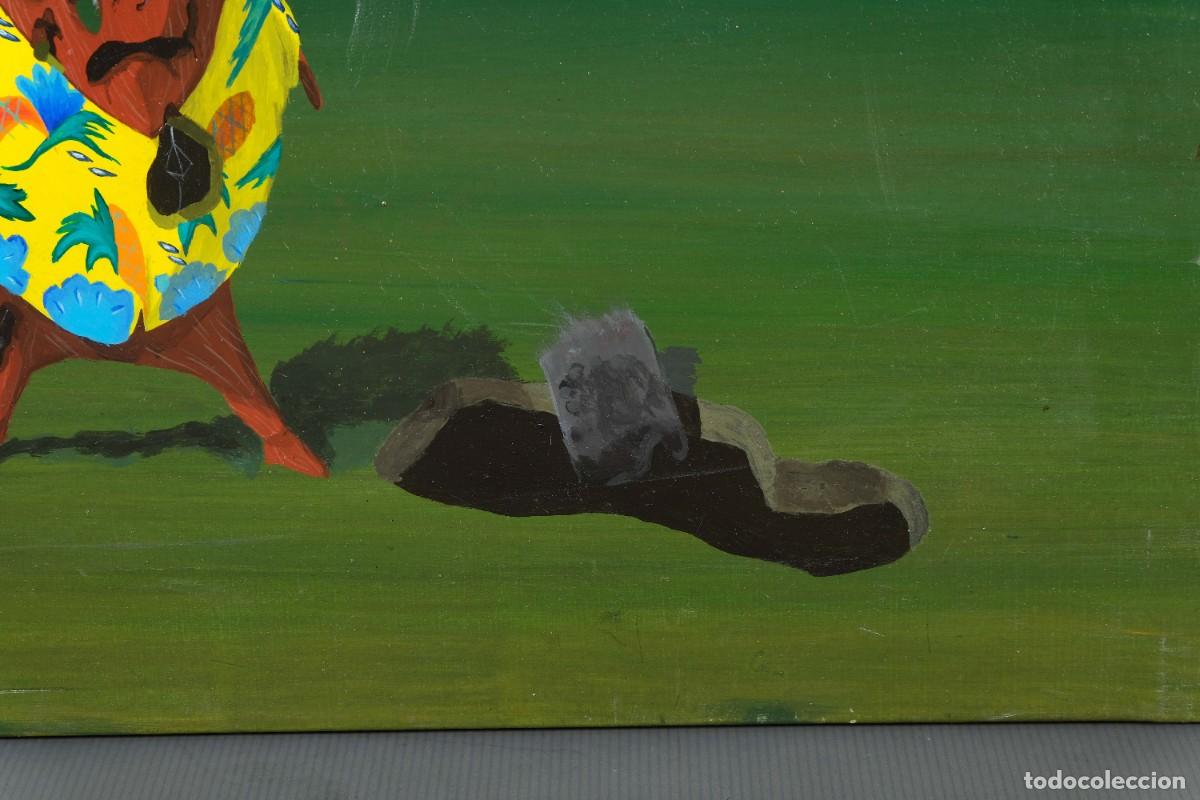 Arte: &Oacute;leo sobre lienzo Composici&oacute;n surrealista - Foto 6